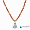 TCC™ Natural Sandalwood & Rudraksha Stainless Steel Shiva Pendant